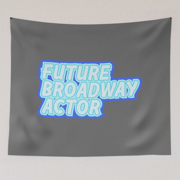 Item preview, Future Broadway Actor Typography - Ice Blue designed and sold by MOREDANKMEMES.