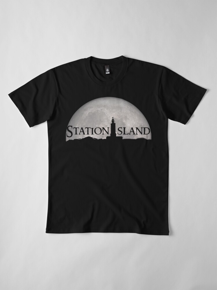Alternate view of Station Island - Moon Design Premium T-Shirt