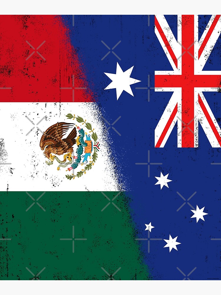 "Australia and Mexico Mix, Mexican and Australian Flags, Banderas de