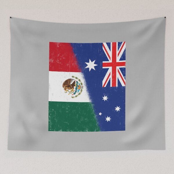 Item preview, Australia and Mexico Mix, Mexican and Australian Flags, Banderas de Mejico & Australia designed and sold by #mossasdesign.