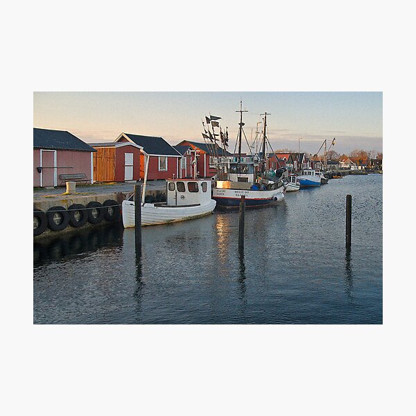 Artikelvorschau, Fishing Boats Malmo Sweden entworfen und verkauft von Warren. A. Williams.