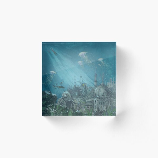 Undersea city - Innsmouth Acrylic Block