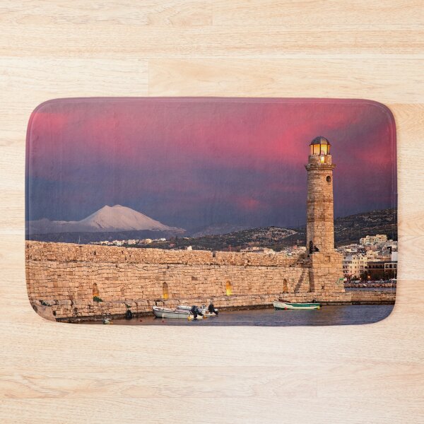 Item preview, The lighthouse of Rethimno & Psiloritis mountain designed and sold by Hercules Milas.
