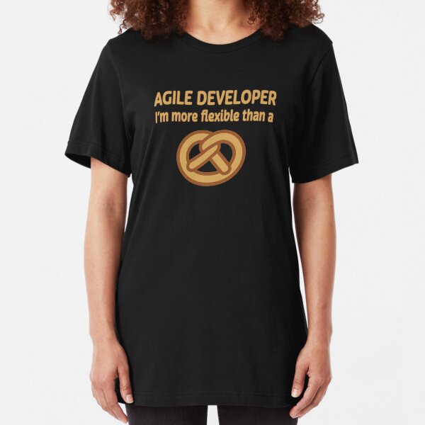 Agile Developer. Slim Fit T-Shirt