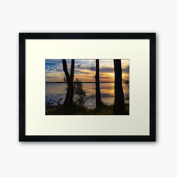 On the Banks of the Basin Framed Art Print