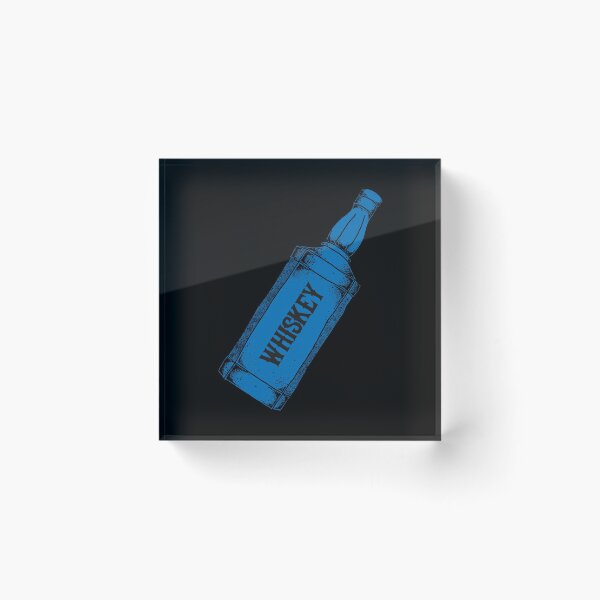 Item preview, Whiskey Bottle - Blue designed and sold by MOREDANKMEMES.