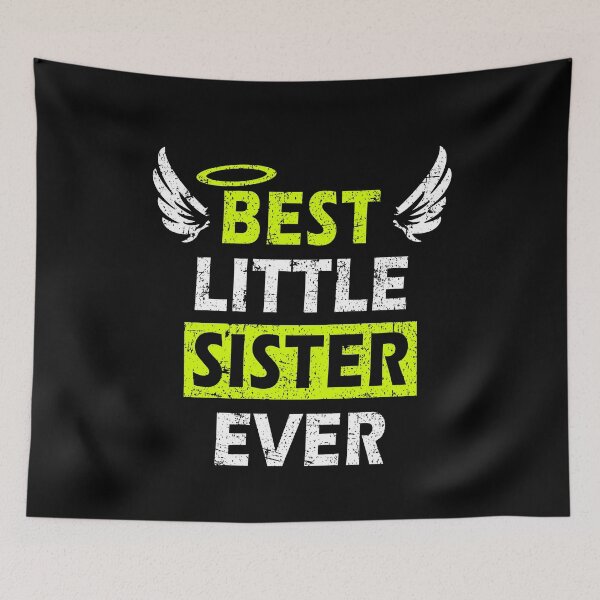 Item preview, Best Little Sister Ever - Perfect Gift Design with Wings designed and sold by Mfk Clothes.