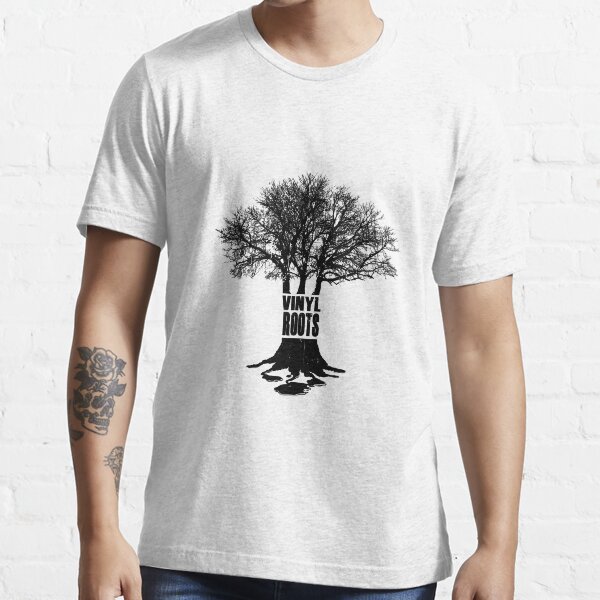 Vinyl Roots Black Essential T-Shirt