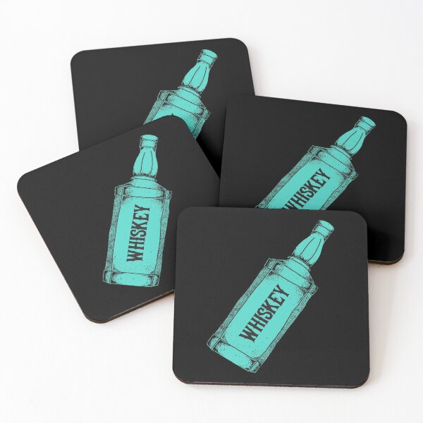Item preview, Whiskey Bottle - Teal designed and sold by MOREDANKMEMES.