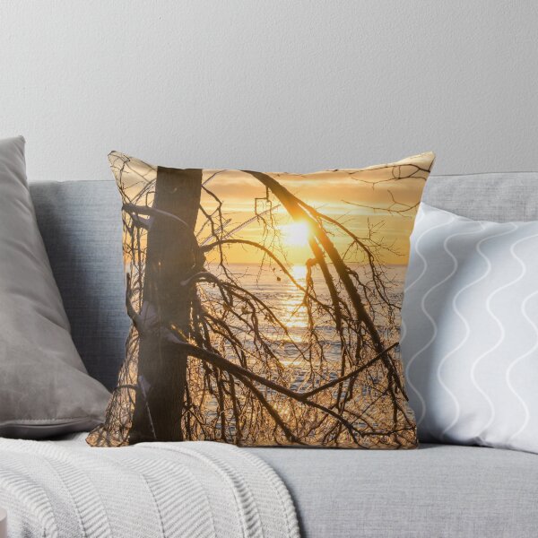 Item preview, Lacy Ice Screen - Sunrise Sub-Framed with a Filigree of Icicles designed and sold by Georgia Mizuleva.