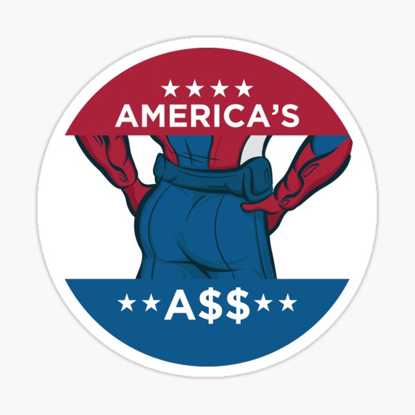 Americas Ass Pin, Marvel, Captain America, Backpack, Accessories