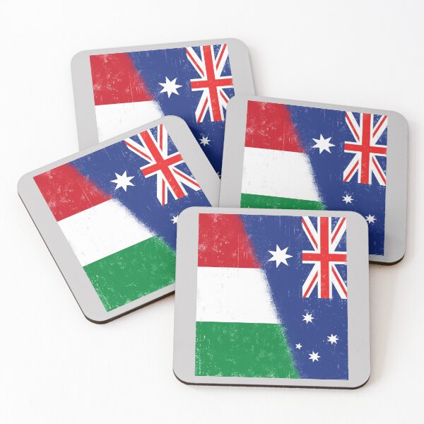 Item preview, Australia and Italy Mix, Italian and Australian Flags, Bandiera italiana e australiana designed and sold by #mossasdesign.