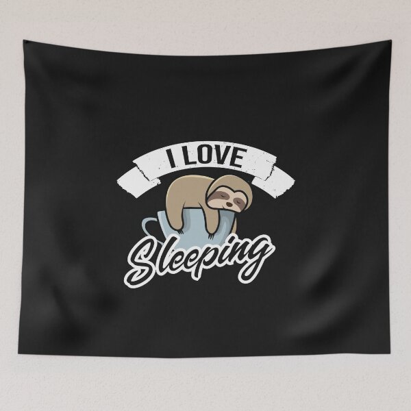 Item preview, I love sleeping designed and sold by Cutebutfunny.