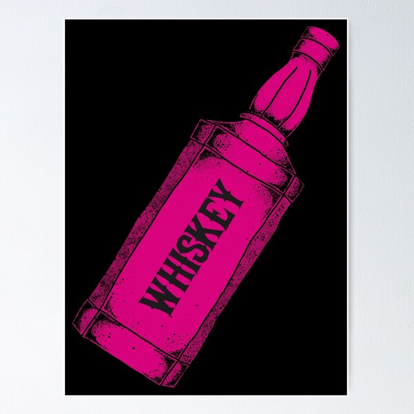 Item preview, Whiskey Bottle - Magenta designed and sold by MOREDANKMEMES.