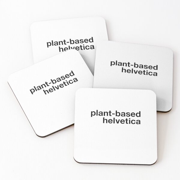 Item preview, plant-based helvetica designed and sold by VEGANKAISU.
