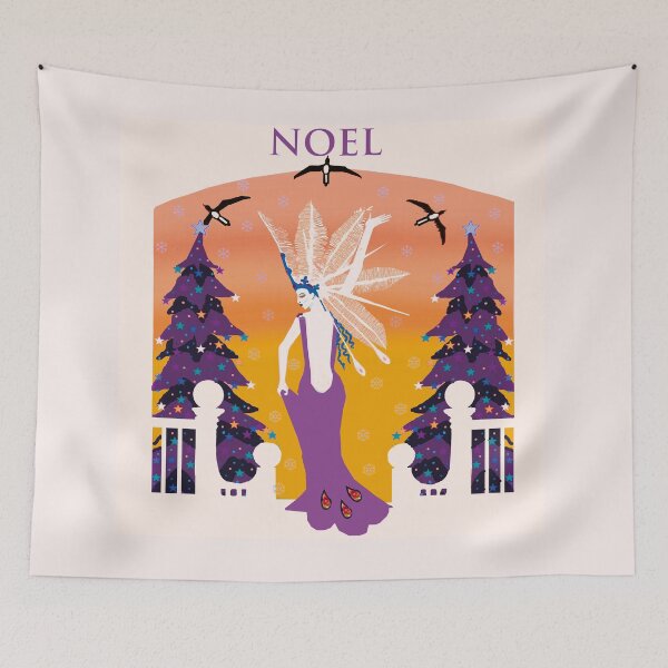 Item preview, Art Nouveau Christmas Royal Purple designed and sold by Paul Bridgeman.