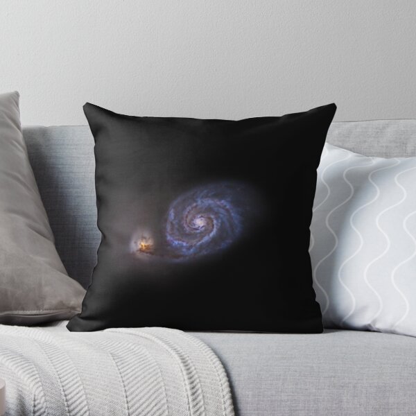 starless whirlpool nebula Throw Pillow