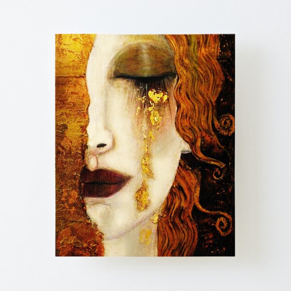 Klimt Golden Tears Canvas Mounted Print