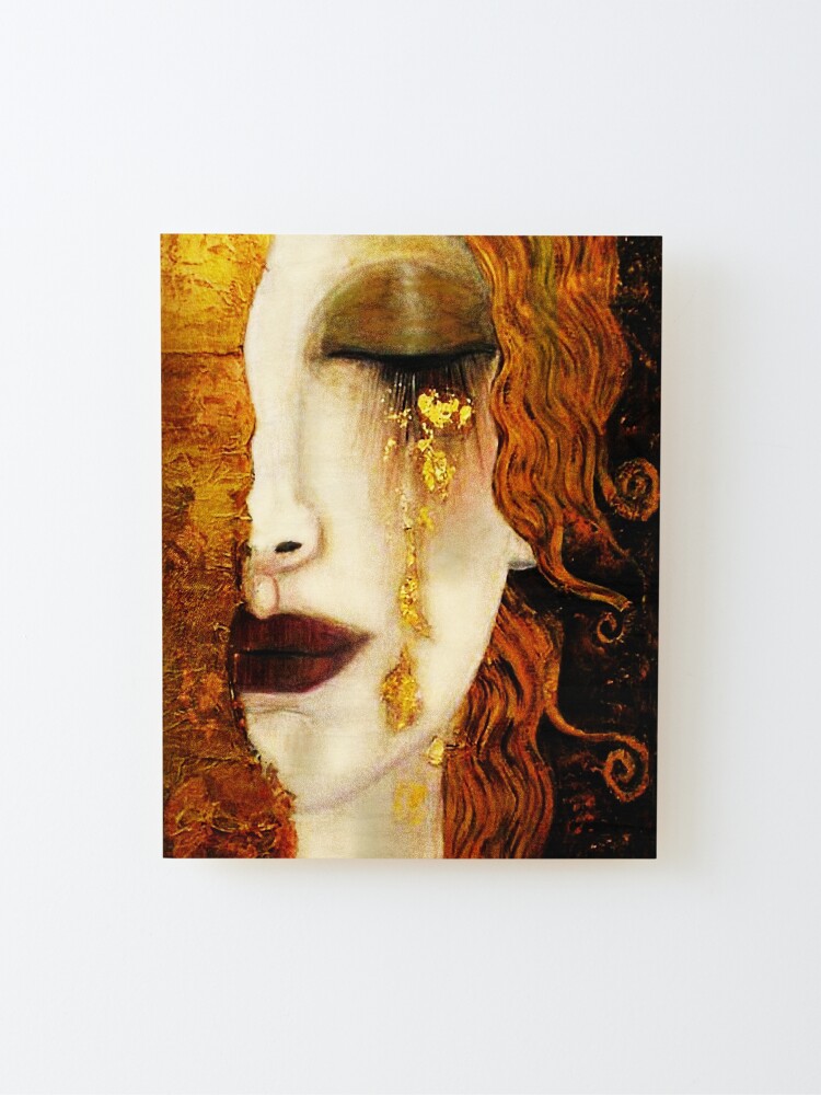Alternate view of Klimt Golden Tears Mounted Print