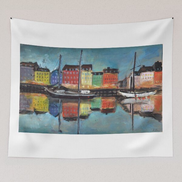 Item preview, Sailboats in the city, Copenhagen designed and sold by artzimm.