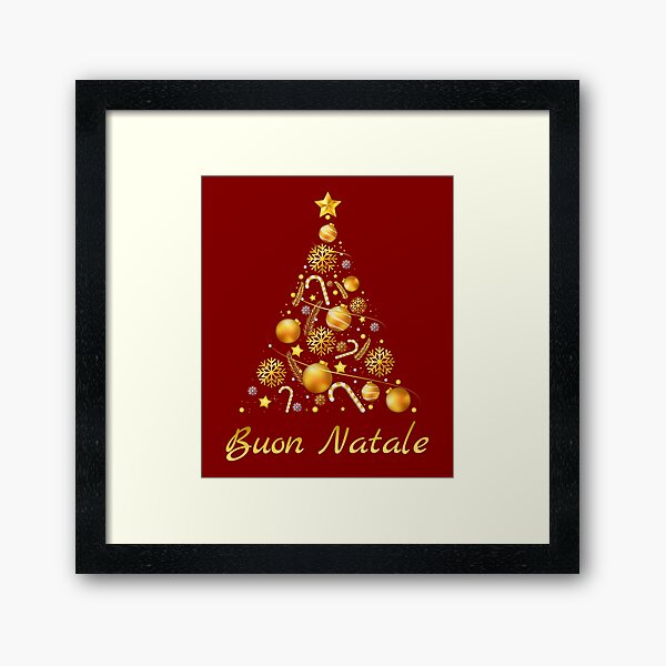 Item preview, Buon Natale Tanti Auguri Italian Merry Christmas Tree designed and sold by MagicBoutique.