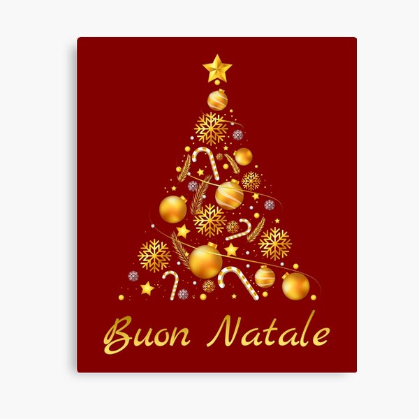 Buon Natale Freestyle Download.Buon Natale Canvas Print By Antonela Redbubble