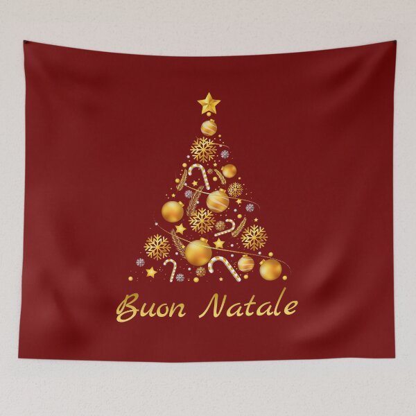 Item preview, Buon Natale Tanti Auguri Italian Merry Christmas Tree designed and sold by MagicBoutique.