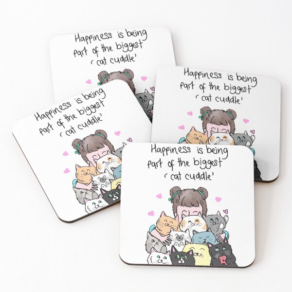 Item preview, Cat Cuddle - Happiness is a big cat cuddle designed and sold by HappyPawtraits.