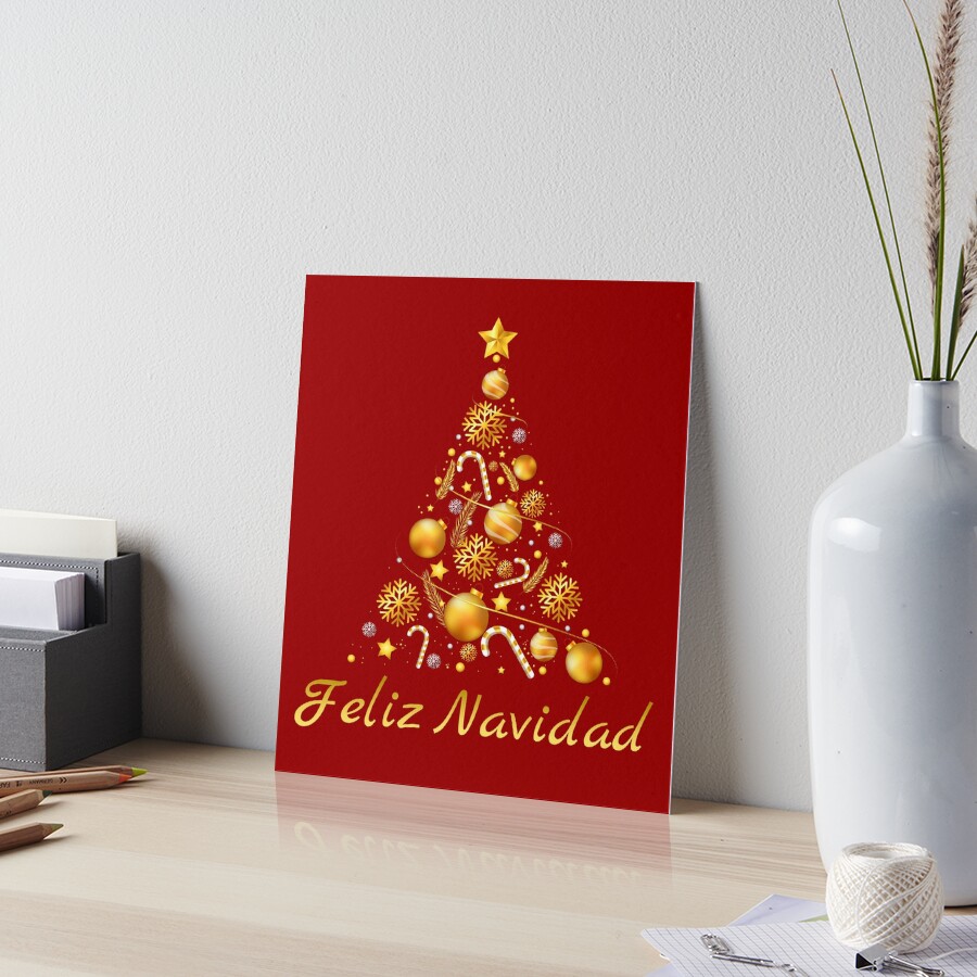 Designer Greetings Weihnachtskarten – Spanische Feliz Navidad Karten, Box Mit 6 Karten + Rote Umschläge