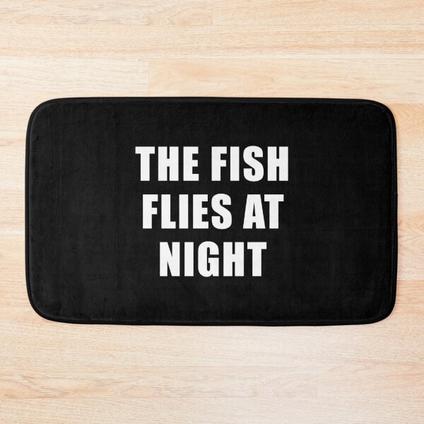 Item preview, The Fish Flies At Night (Black) designed and sold by quoteedesigns.
