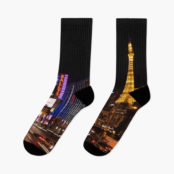Item preview, Streaking Along the Famous Strip - Las Vegas Neon Rush designed and sold by Georgia Mizuleva.