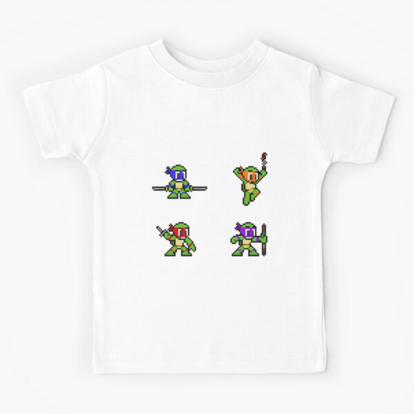 Teenage Mutant Ninja Turtles Boys Pixelated TMNT Characters Boys T-Shirt