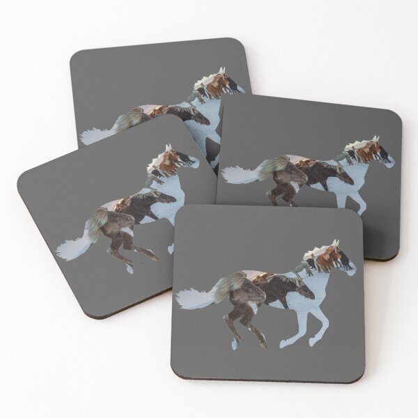 Item preview, Iceland horses in silhouette designed and sold by Raeolus.