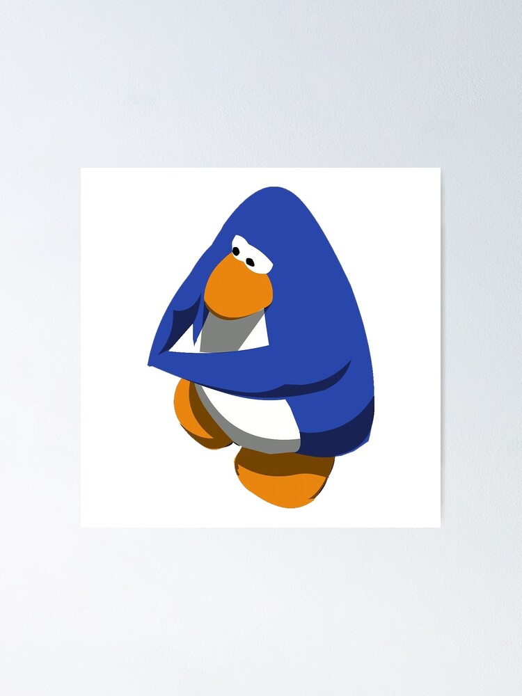 Club Penguin Boi Poster By Amemestore Redbubble - how to get free penguin roblox