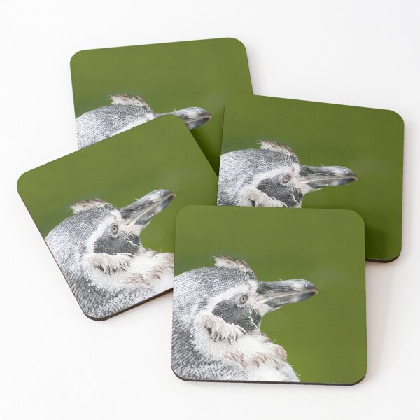 Item preview, Humboldt Penguin Portrait With Green Background designed and sold by MarkUK97.