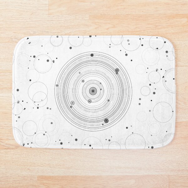 Item preview, Zen circles geometric art in black and white abstract designed and sold by GeometricEye.