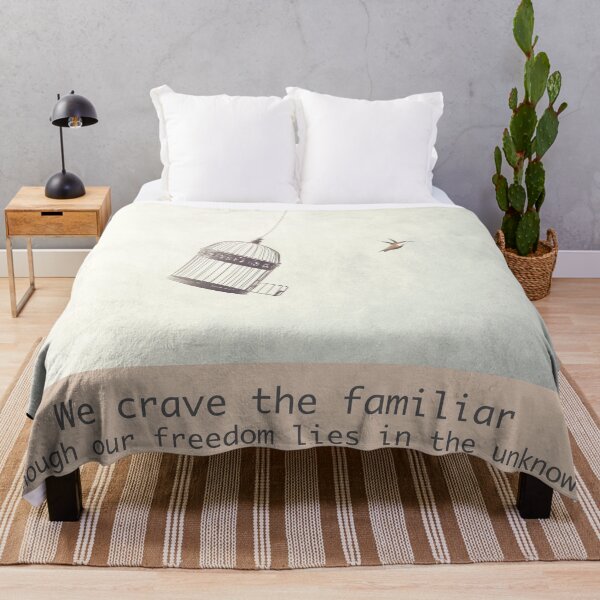 Item preview, We crave the familiar though our freedom lies in the unknown. Wisdom Quote. Own it. Wear it. Bohimo designed and sold by Bohimo.