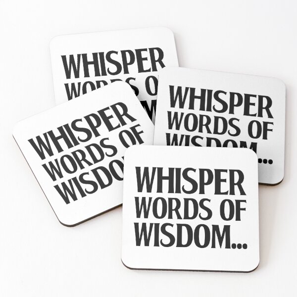 Item preview, Whisper Words of Wisdom - Black Letters designed and sold by StillMeadow.
