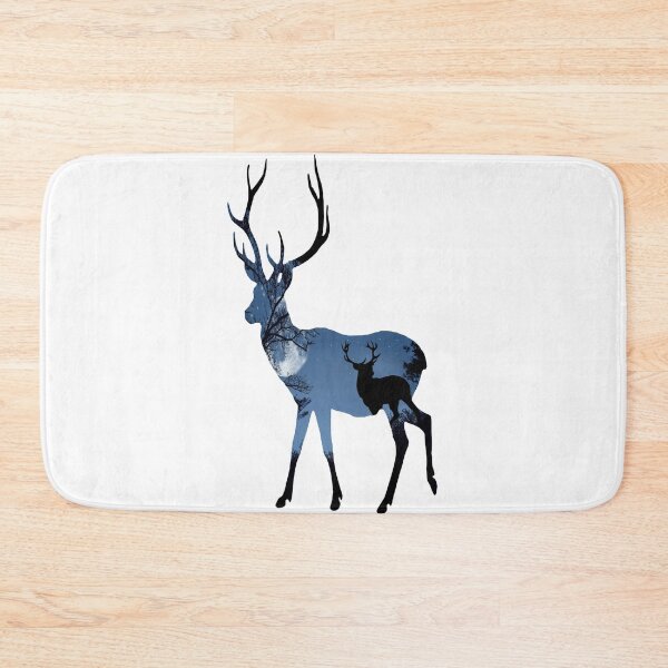 Item preview, Deer under night sky - in silhouette designed and sold by Raeolus.