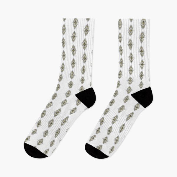 Item preview, Grey and yellow vigorous and bold geometric design with compass symbol designed and sold by GeometricEye.