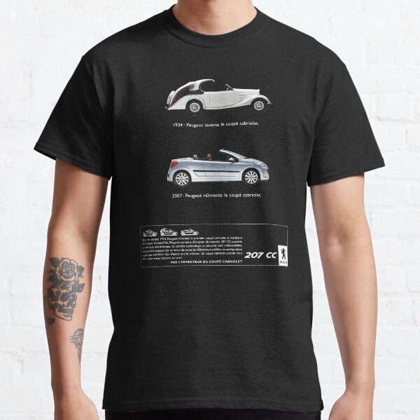 Peugeot 6 Cc Blue T Shirt By Throwbackmotors Redbubble