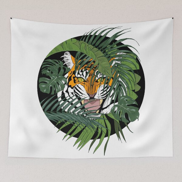 Item preview, Tiger in the jungle designed and sold by minyanna.