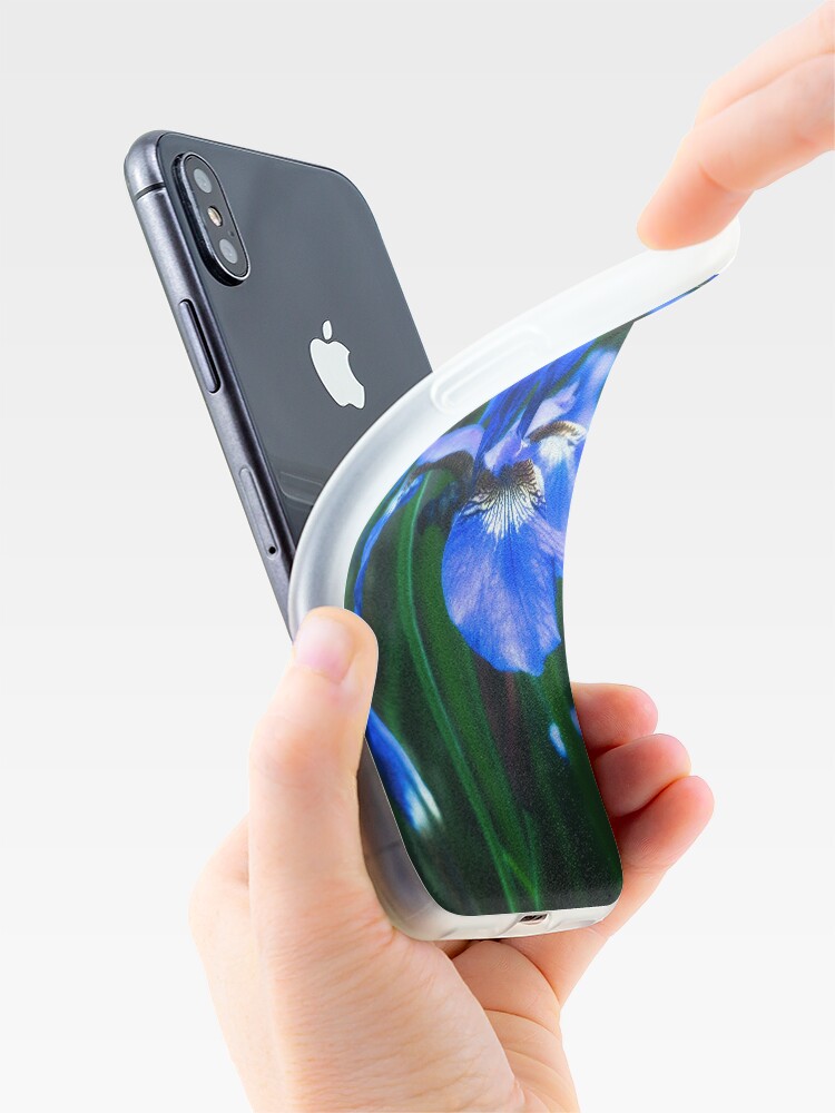 Alternate view of Blue Iris Flower - Art Photography iPhone Case & Cover