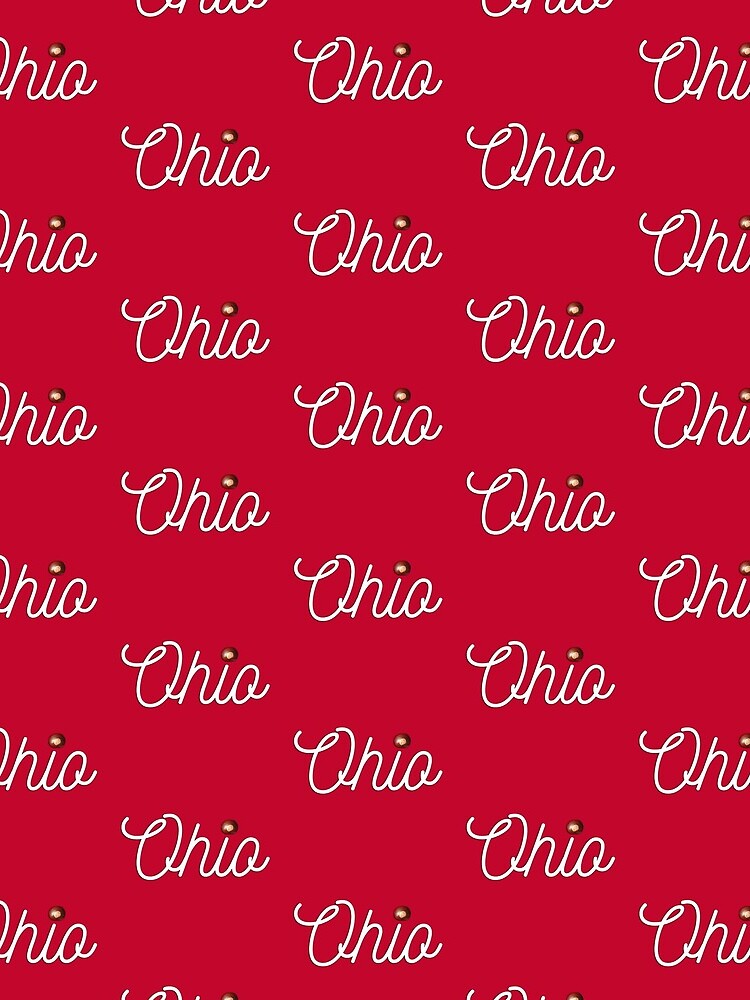 Ohio Cursive Nut Shirts Stickers by rbaaronmattie