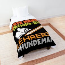 Marry A Teacher Dog Mama Comforter