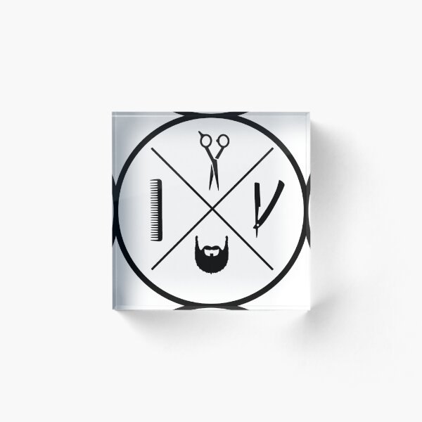 barbershop pro design Acrylic Block