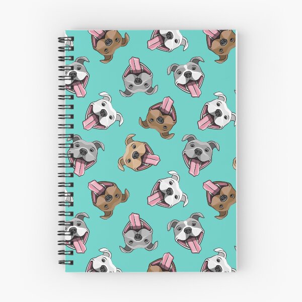 Item preview, Happy Pit bulls - teal designed and sold by littlearrow.