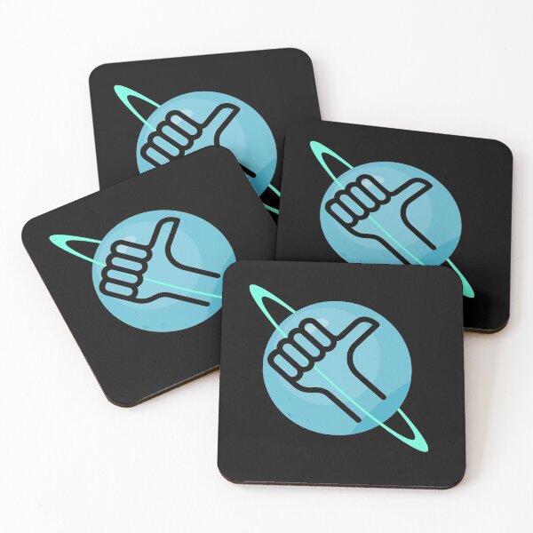 Item preview, The Hitchhiker's Guide to the Galaxy Thumbs up logo against a blue planet designed and sold by towelday42.