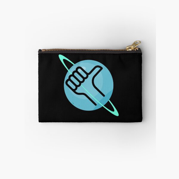 Item preview, The Hitchhiker's Guide to the Galaxy Thumbs up logo against a blue planet designed and sold by towelday42.