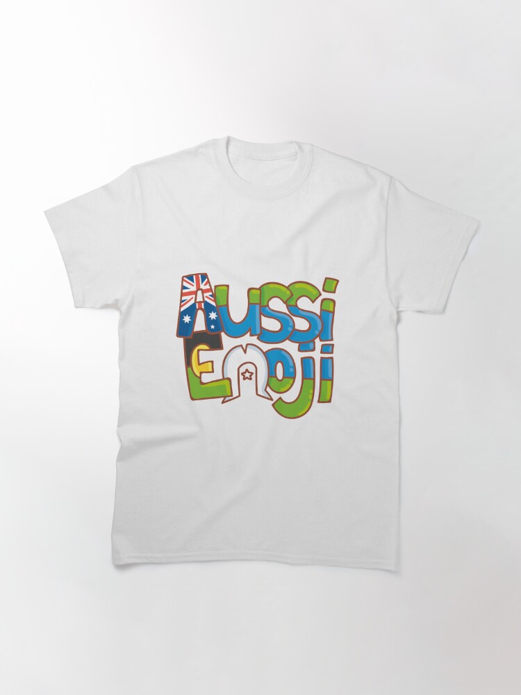 Thumbnail 2 of 7, Classic T-Shirt, AussiEmoji Australia designed and sold by dasvibes.